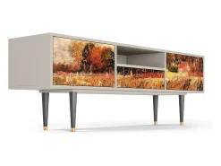 Móvel De Tv* Mueble de TV - 170х59х41 cm - T6 - The Banks, Areia Bege