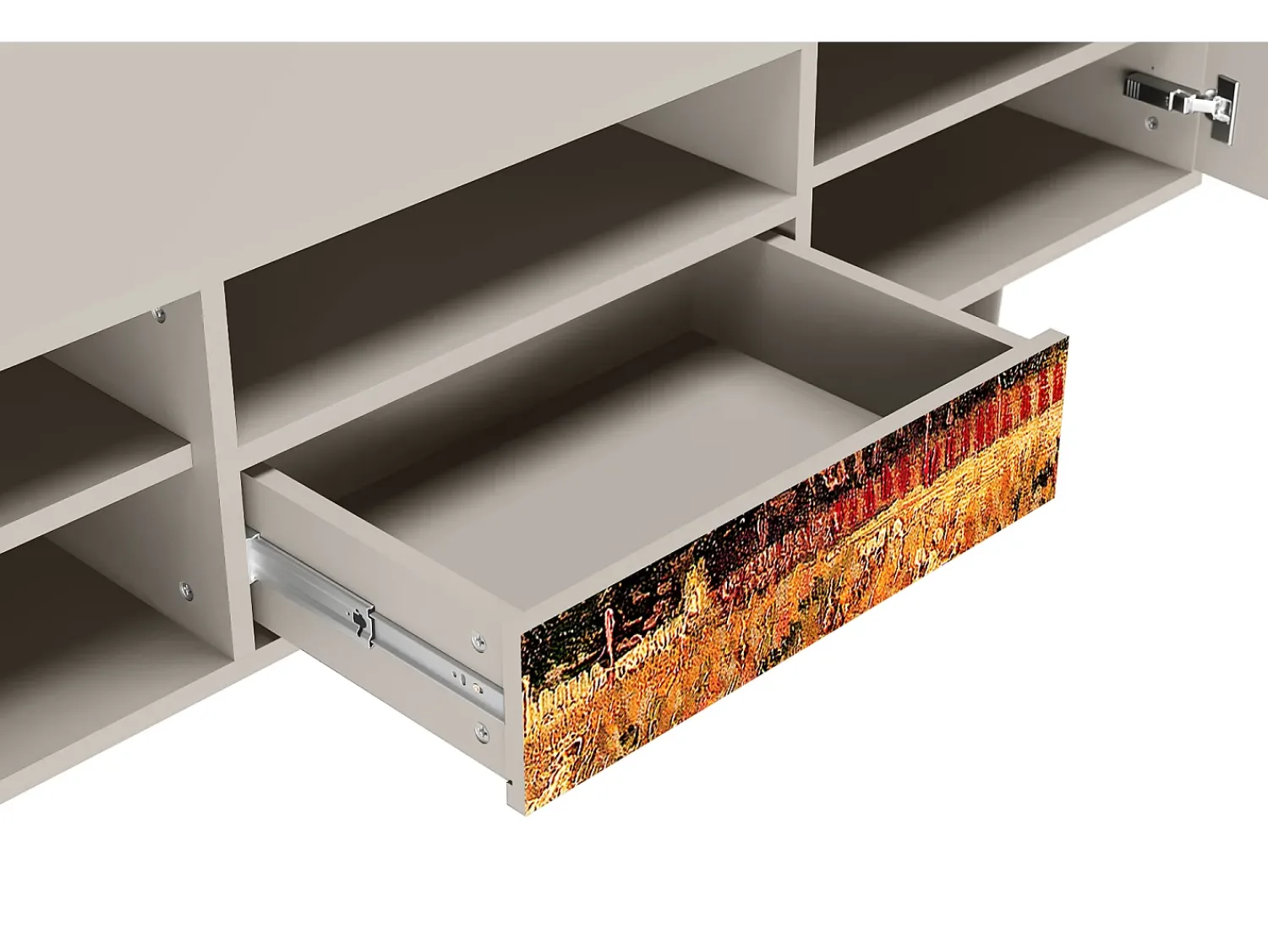 Móvel De Tv* Mueble de TV - 170х59х41 cm - T6 - The Banks, Areia Bege