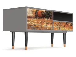 Outlet Mueble de TV - 115х59х48 cm - T3 - The Banks, Cinza Cinzento