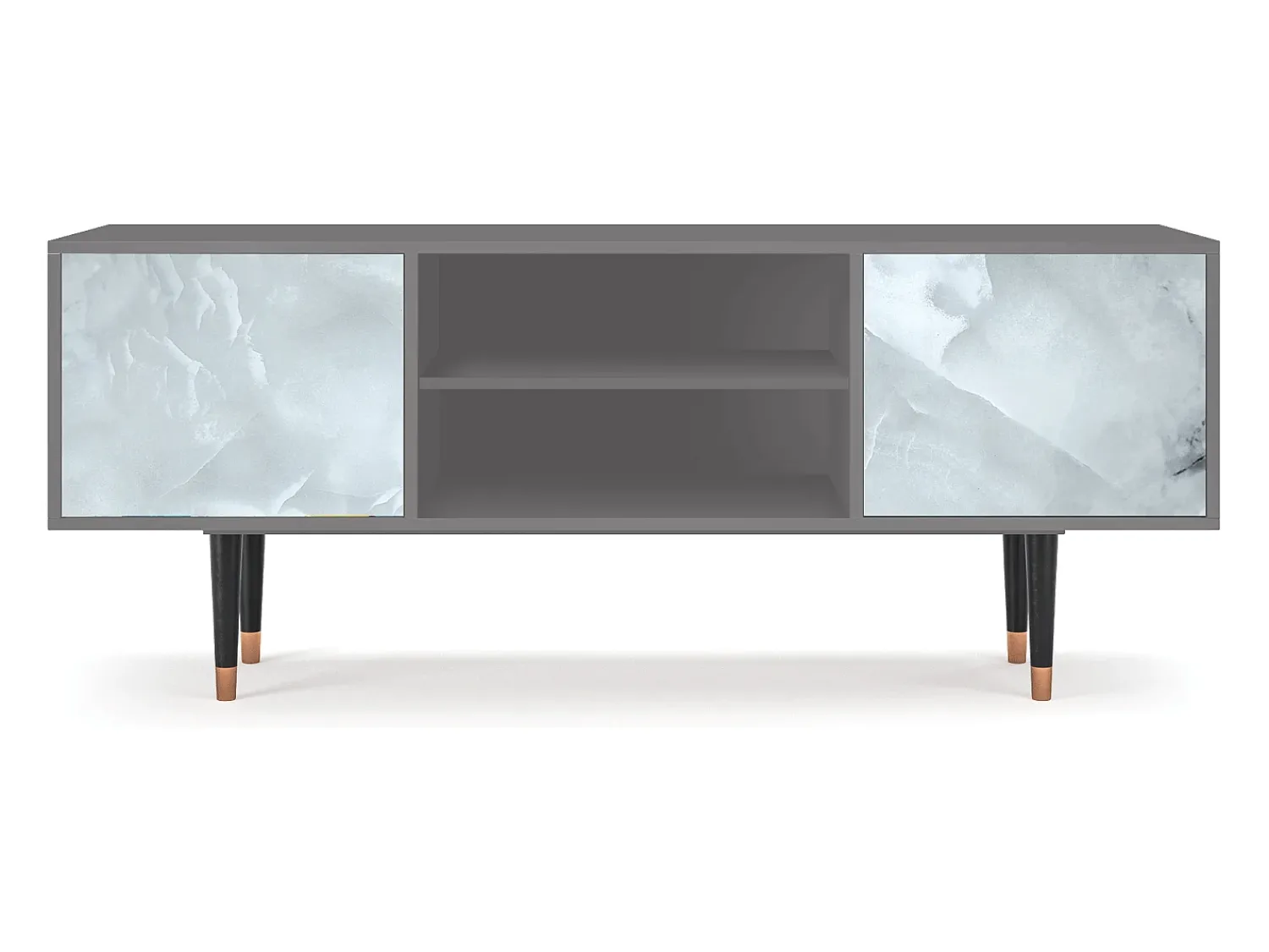 Móvel De Tv| Mueble de TV - 170х69х48 cm - T2 - The Onyx, Cinza Cinzento