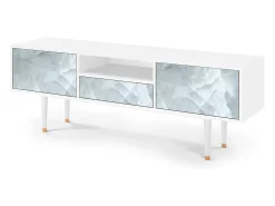 Móvel De Tv* Mueble de TV - 170х59х41 cm - T6 - The Onyx, Branco Bege