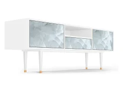 Móvel De Tv* Mueble de TV - 170х59х41 cm - T6 - The Onyx, Branco Bege