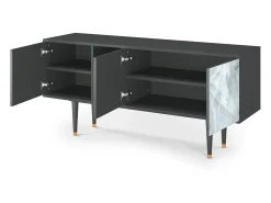 Mueble de TV - 150х69х41 cm - T5 - The Onyx, Antracite^ Móvel De Tv