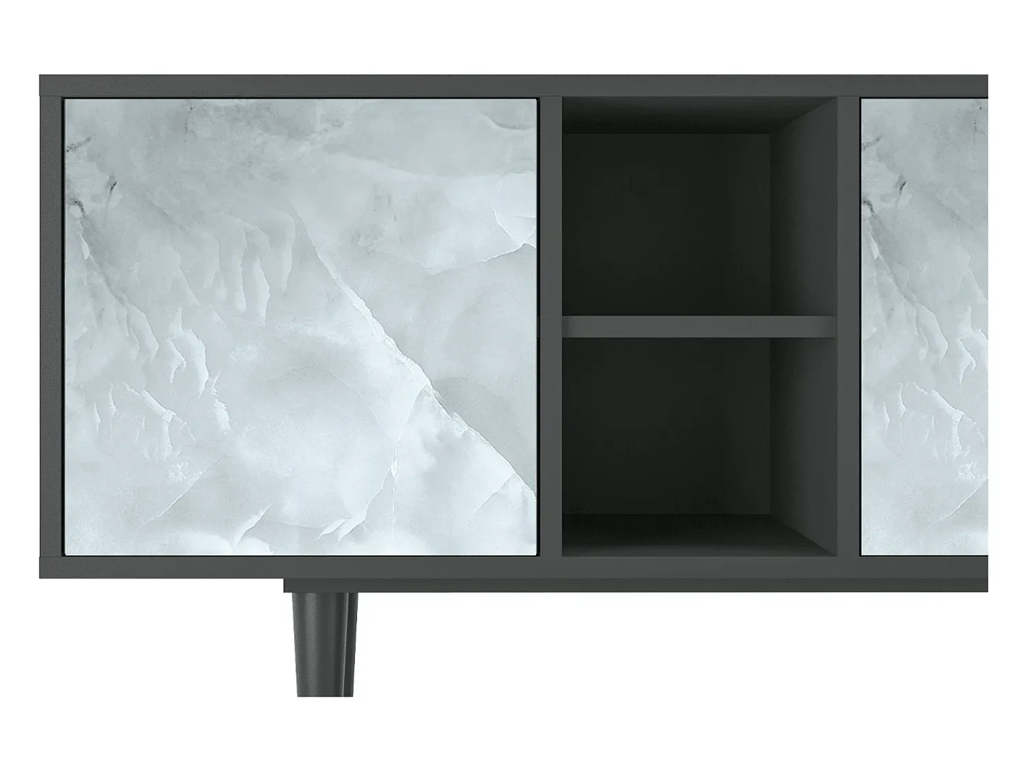 Mueble de TV - 150х69х41 cm - T5 - The Onyx, Antracite^ Móvel De Tv