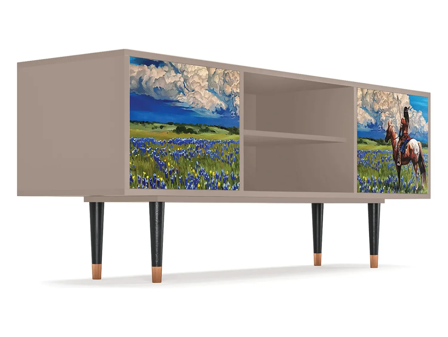 Móvel De Tv* Mueble de TV - 170х69х48 cm - T2 - Thunderheads by Dean, Latte Bege