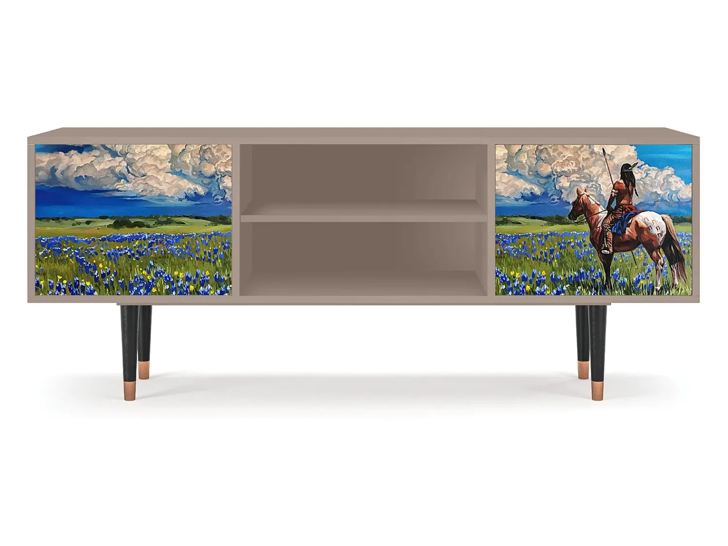 Móvel De Tv* Mueble de TV - 170х69х48 cm - T2 - Thunderheads by Dean, Latte Bege