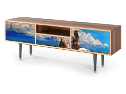 Clearance Mueble de TV - 170х59х41 cm - T6 - Thunderheads by Dean, Nogueira Castanho
