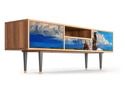 Clearance Mueble de TV - 170х59х41 cm - T6 - Thunderheads by Dean, Nogueira Castanho