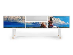 Mueble de TV - 170х59х41 cm - T6 - Thunderheads by Dean, Branco^ Móvel De Tv