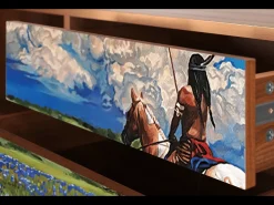 Móvel De Tv* Mueble de TV - 170х59х48 cm - T4 - Thunderheads by Dean, Nogueira Castanho