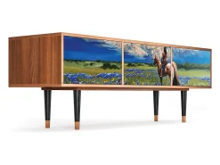 Móvel De Tv* Mueble de TV - 170х59х48 cm - T4 - Thunderheads by Dean, Nogueira Castanho