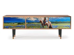 Móvel De Tv* Mueble de TV - 170х59х48 cm - T4 - Thunderheads by Dean, Nogueira Castanho