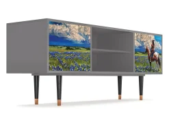 Outlet Mueble de TV - 170х69х48 cm - T2 - Thunderheads by Dean, Cinza Cinzento