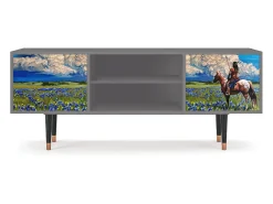 Outlet Mueble de TV - 170х69х48 cm - T2 - Thunderheads by Dean, Cinza Cinzento