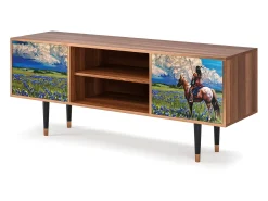 Móvel De Tv| Mueble de TV - 170х69х48 cm - T2 - Thunderheads by Dean, Nogueira Castanho