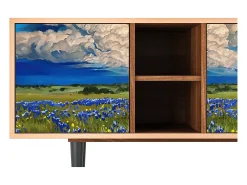 Móvel De Tv* Mueble de TV - 150х69х41 cm - T5 - Thunderheads by Dean, Nogueira Castanho