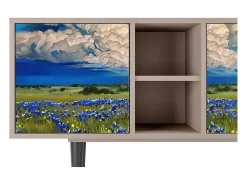 Móvel De Tv| Mueble de TV - 150х69х41 cm - T5 - Thunderheads by Dean, Latte Bege