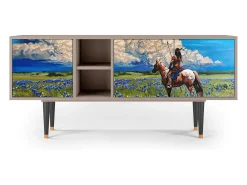 Móvel De Tv| Mueble de TV - 150х69х41 cm - T5 - Thunderheads by Dean, Latte Bege