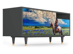 Móvel De Tv| Mueble de TV - 125х56х41 cm - T7 - Thunderheads by Dean, Antracite Cinza antracite