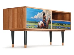 Clearance Mueble de TV - 115х59х48 cm - T3 - Thunderheads by Dean, Nogueira Castanho