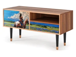 Clearance Mueble de TV - 115х59х48 cm - T3 - Thunderheads by Dean, Nogueira Castanho