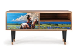 Clearance Mueble de TV - 115х59х48 cm - T3 - Thunderheads by Dean, Nogueira Castanho