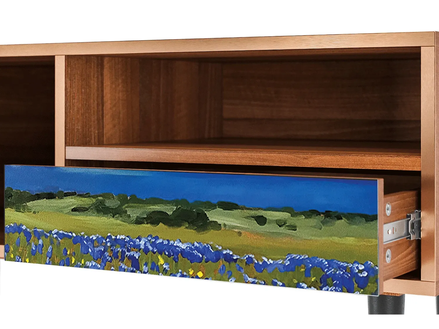 Clearance Mueble de TV - 115х59х48 cm - T3 - Thunderheads by Dean, Nogueira Castanho