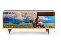 Mueble de TV - 125х56х41 cm - T7 - Thunderheads by Dean, Nogueira^ Móvel De Tv