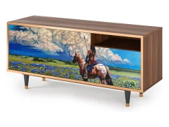 Mueble de TV - 125х56х41 cm - T7 - Thunderheads by Dean, Nogueira^ Móvel De Tv