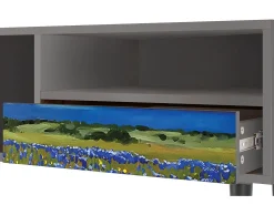 Online Mueble de TV - 115х59х48 cm - T3 - Thunderheads by Dean, Cinza Cinzento