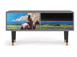 Online Mueble de TV - 115х59х48 cm - T3 - Thunderheads by Dean, Cinza Cinzento