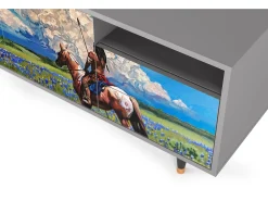 Mueble de TV - 125х56х41 cm - T7 - Thunderheads by Dean, Cinza^ Móvel De Tv