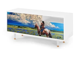 Mueble de TV - 125х56х41 cm - T7 - Thunderheads by Dean, Branco^ Móvel De Tv