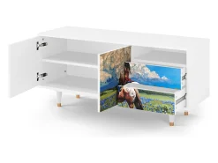 Mueble de TV - 125х56х41 cm - T7 - Thunderheads by Dean, Branco^ Móvel De Tv