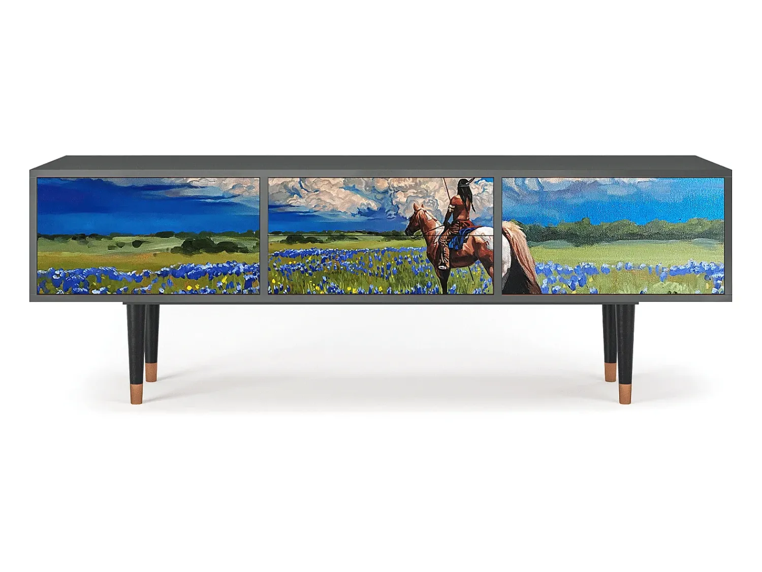 Mueble de TV - 170х59х48 cm - T4 - Thunderheads by Dean, Antracite^ Móvel De Tv
