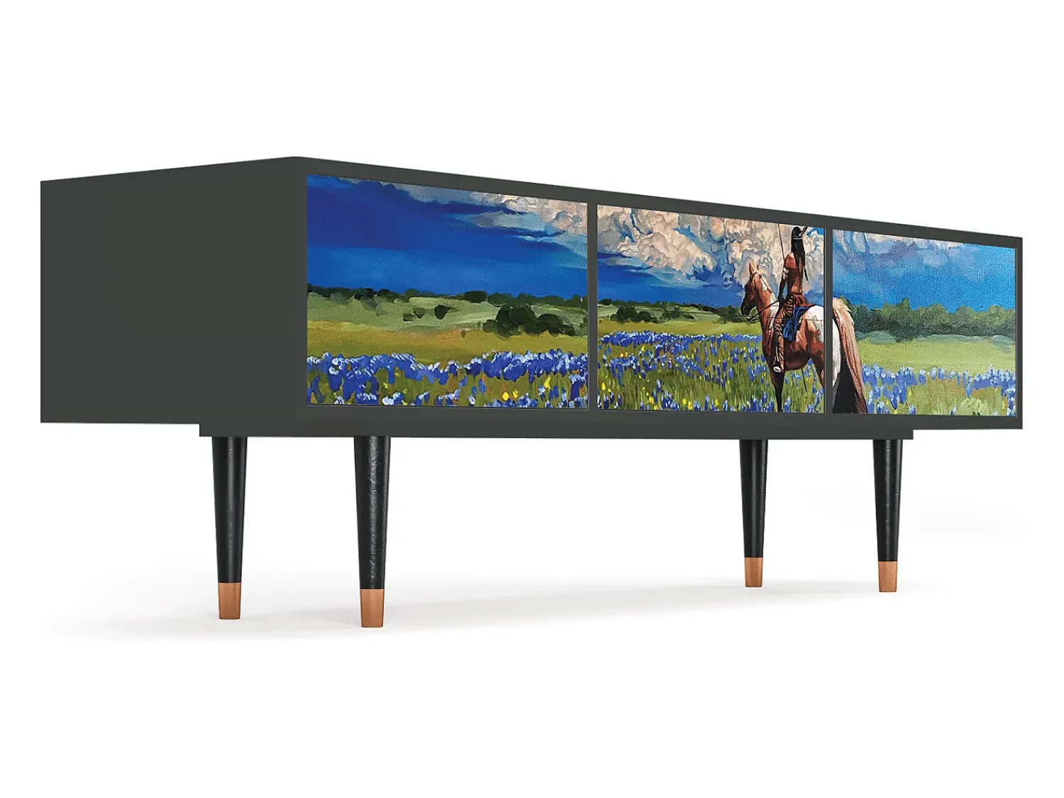 Mueble de TV - 170х59х48 cm - T4 - Thunderheads by Dean, Antracite^ Móvel De Tv