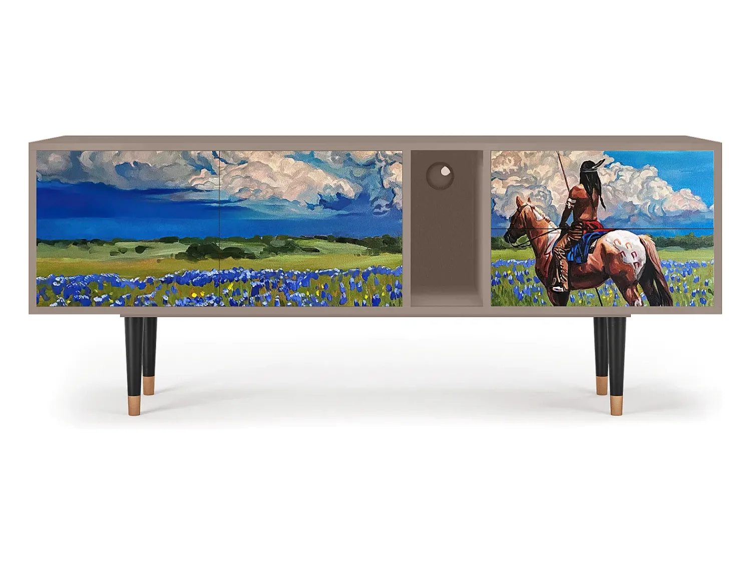 Móvel De Tv* Mueble de TV - 170х69х48 cm - T1 - Thunderheads by Dean, Latte Bege