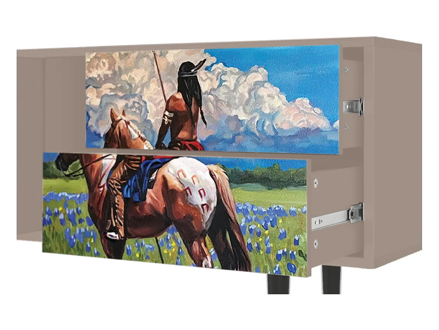 Móvel De Tv* Mueble de TV - 170х69х48 cm - T1 - Thunderheads by Dean, Latte Bege