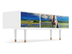 Clearance Mueble de TV - 170х59х48 cm - T4 - Thunderheads by Dean, Branco Bege