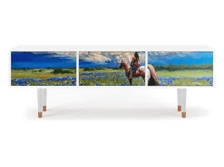 Clearance Mueble de TV - 170х59х48 cm - T4 - Thunderheads by Dean, Branco Bege