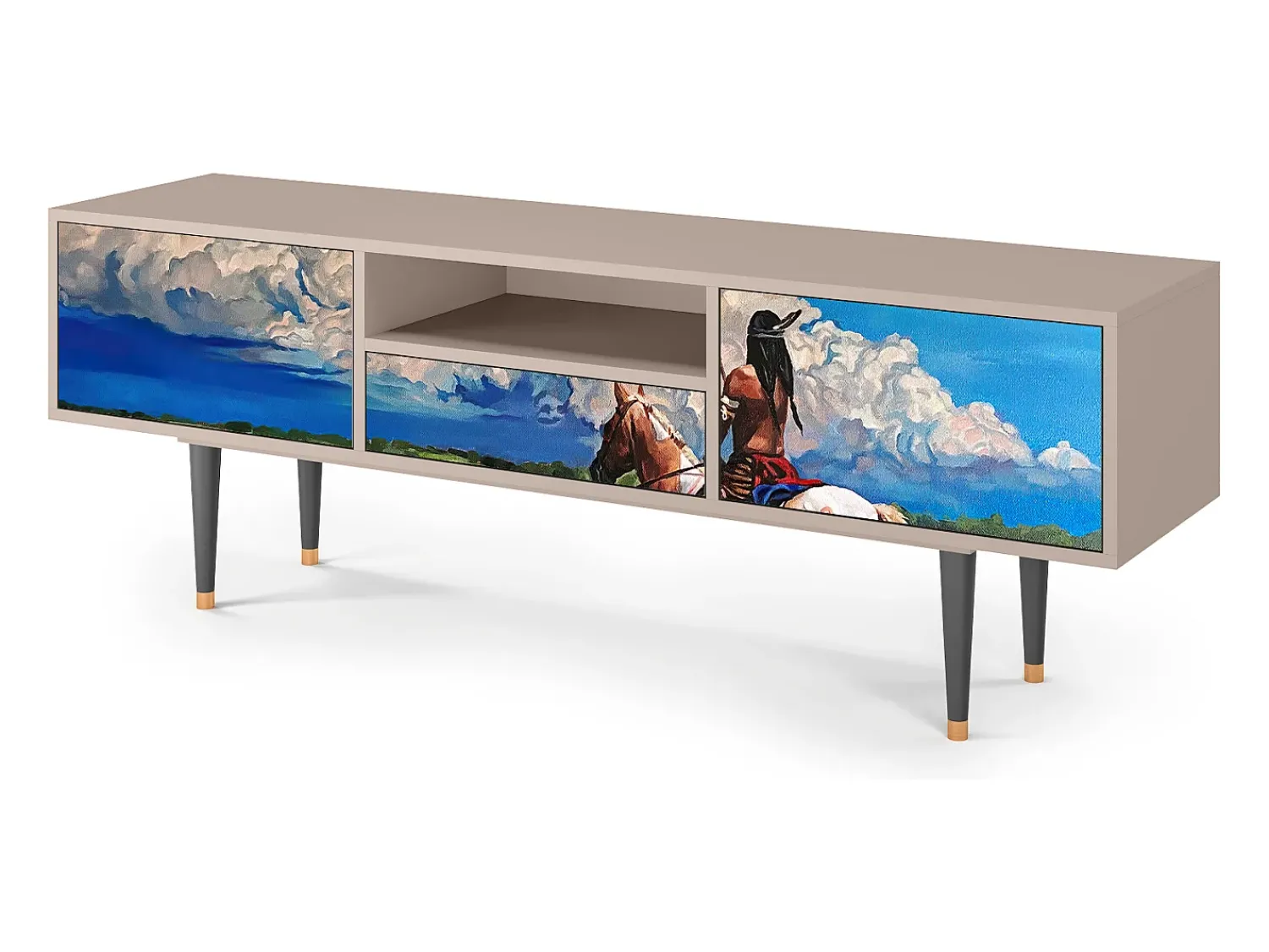 Mueble de TV - 170х59х41 cm - T6 - Thunderheads by Dean, Latte^ Móvel De Tv