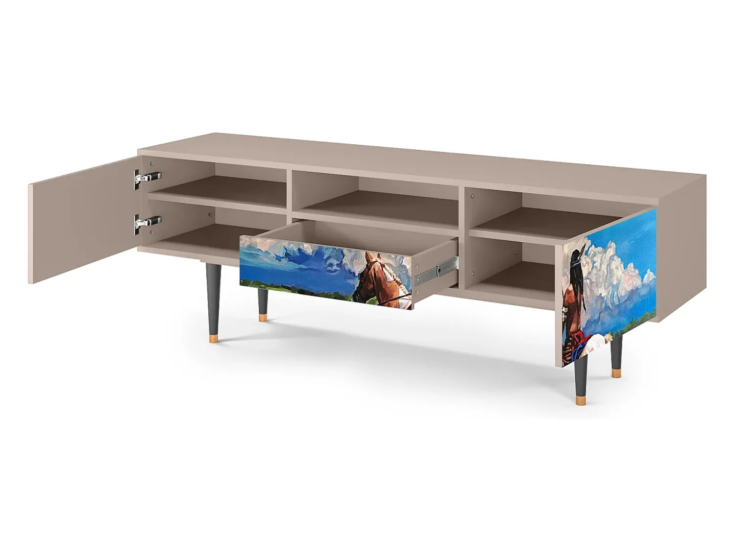 Mueble de TV - 170х59х41 cm - T6 - Thunderheads by Dean, Latte^ Móvel De Tv