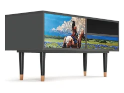 Móvel De Tv* Mueble de TV - 115х59х48 cm - T3 - Thunderheads by Dean, Antracite Cinza antracite