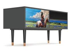 Móvel De Tv* Mueble de TV - 115х59х48 cm - T3 - Thunderheads by Dean, Antracite Cinza antracite