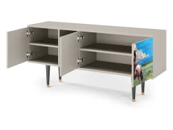 Móvel De Tv| Mueble de TV - 150х69х41 cm - T5 - Thunderheads by Dean, Areia Bege