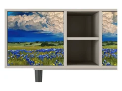 Móvel De Tv| Mueble de TV - 150х69х41 cm - T5 - Thunderheads by Dean, Areia Bege