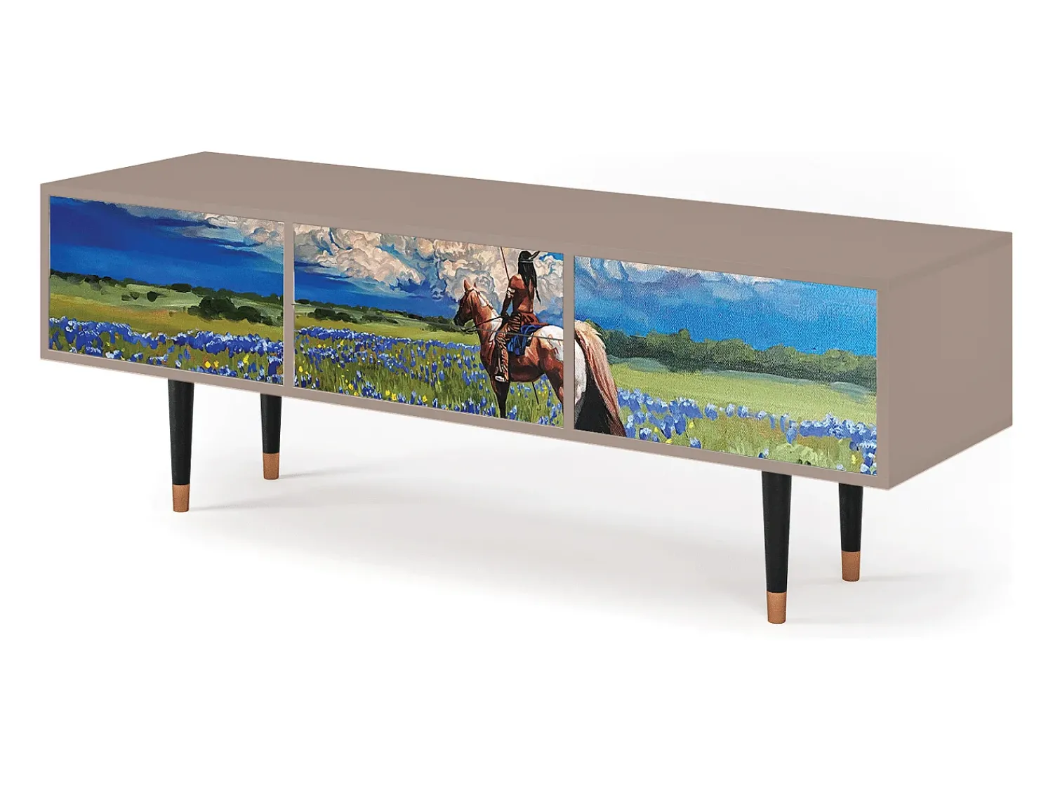 Móvel De Tv* Mueble de TV - 170х59х48 cm - T4 - Thunderheads by Dean, Latte Bege