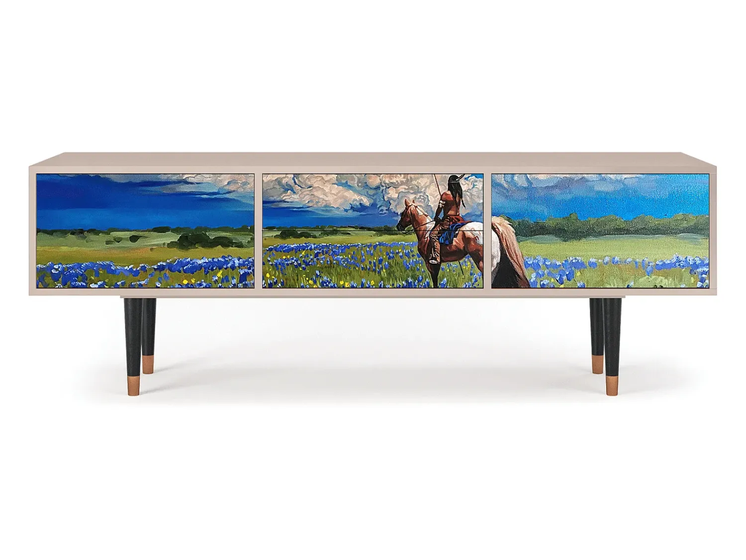 Móvel De Tv* Mueble de TV - 170х59х48 cm - T4 - Thunderheads by Dean, Latte Bege