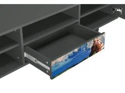 Mueble de TV - 170х59х41 cm - T6 - Thunderheads by Dean, Antracite Cinza antracite