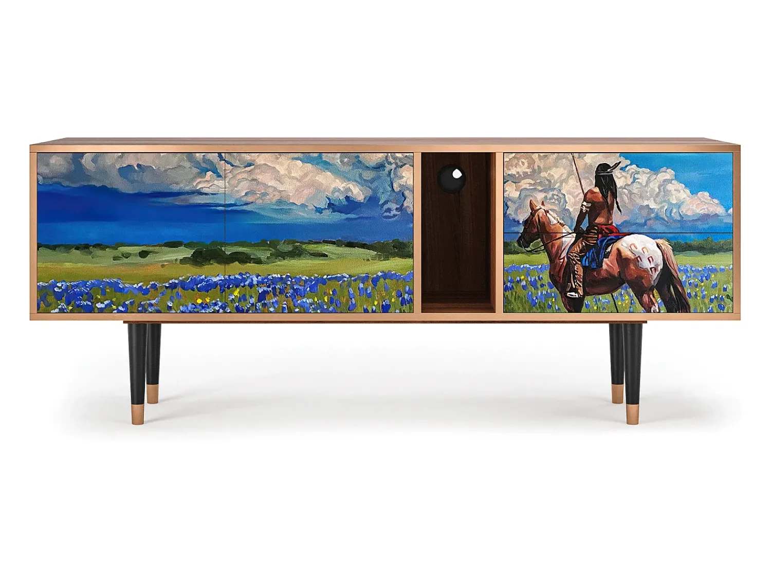 Best Mueble de TV - 170х69х48 cm - T1 - Thunderheads by Dean, Nogueira Castanho